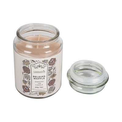 18Oz Scented Jar Candle Belgian Waffles