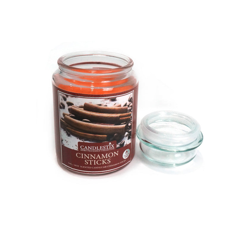 18Oz Scented Jar Candle Cinnamon Sticks