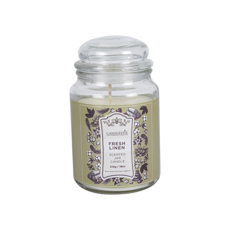 18Oz Scented Jar Candle Fresh Linen