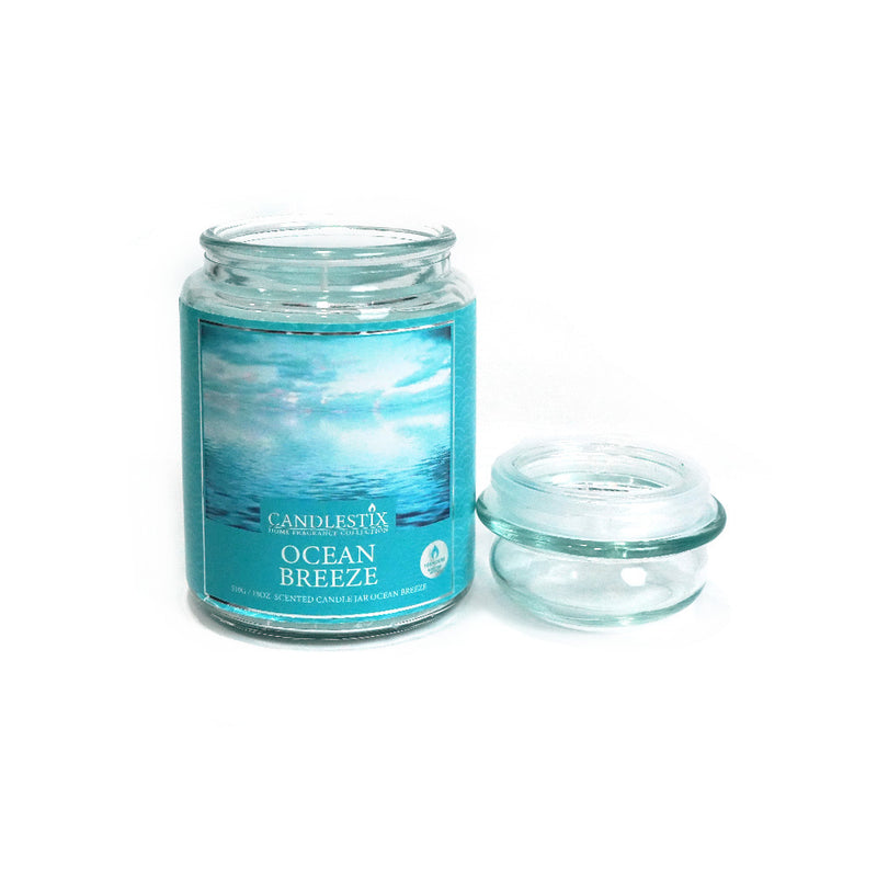18Oz Scented Jar Candle Ocean Breeze