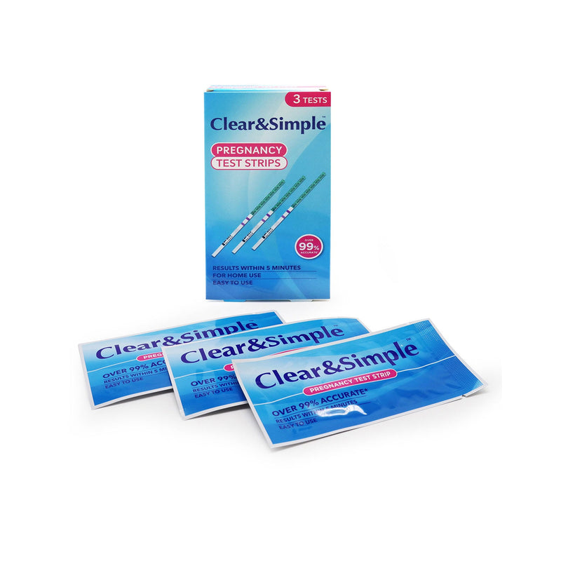 Clear & Simple Pregancy Test Strip 3Pack