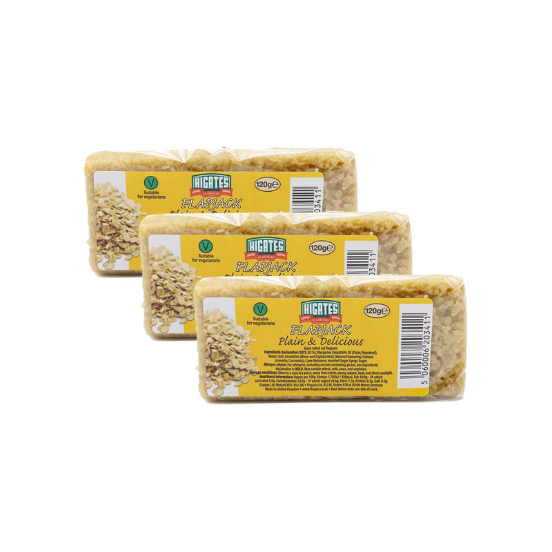 Higates Flapjack Plain & Delicious 120g x 3Pack