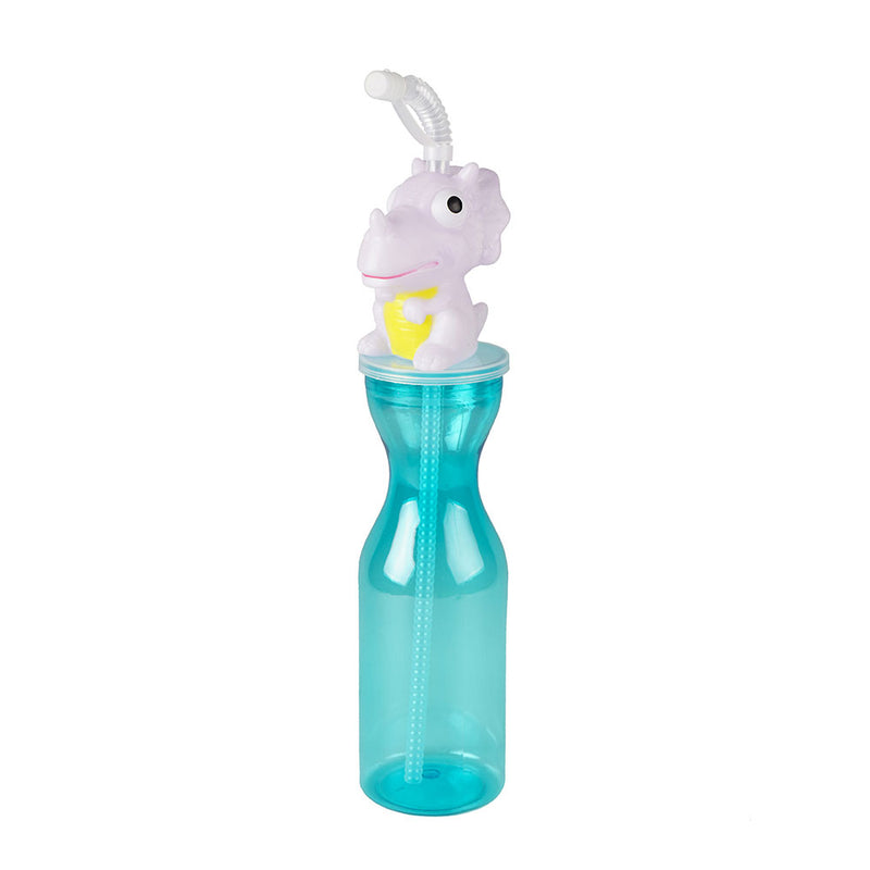 Kids Character Bottle With Straw