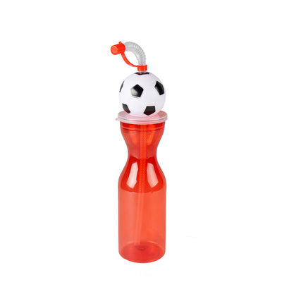 Kids Character Bottle With Straw