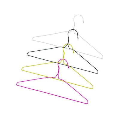 Coloured Light Weight Wire Laundry Hanger 12PK