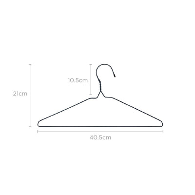 Coloured Light Weight Wire Laundry Hanger 12PK