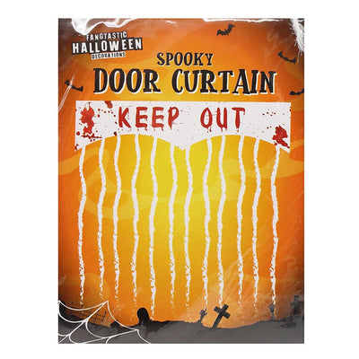 Spooky Bloody Keep Out Door Curtain
