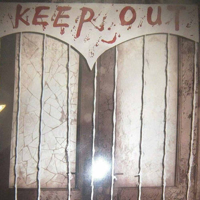 Spooky Bloody Keep Out Door Curtain