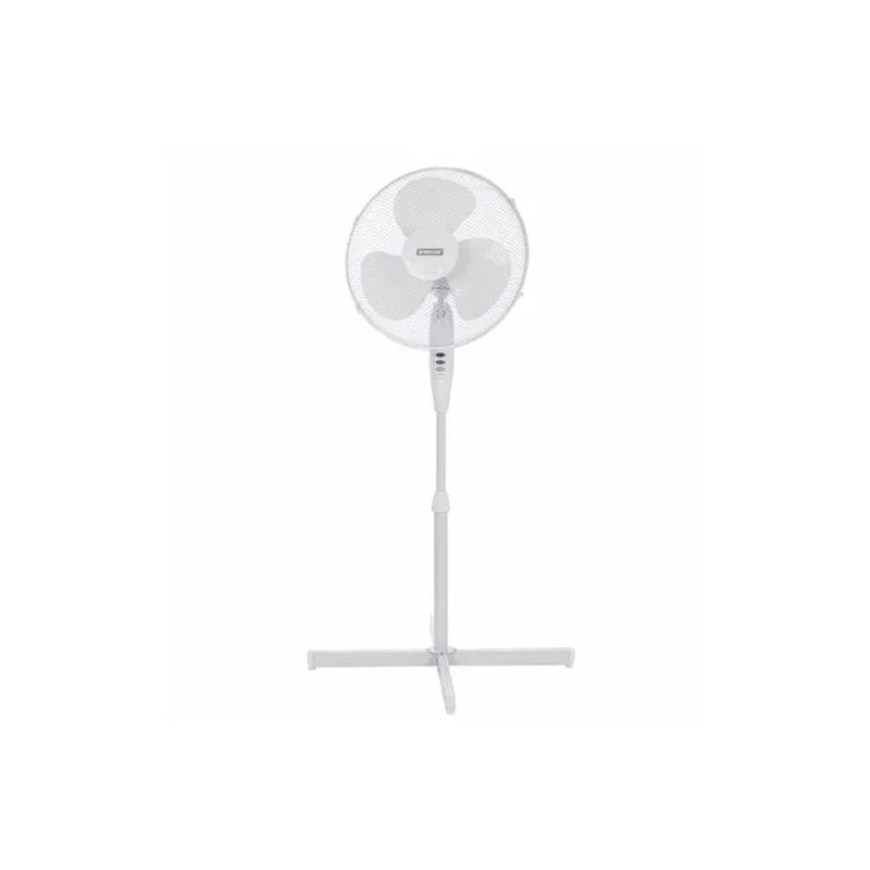 Status 16 Inch White Standing Fan with 3 Speed