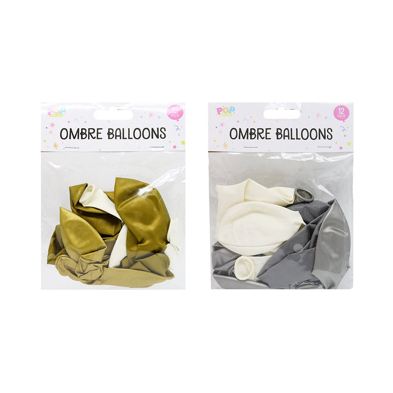 Metallic Ombre Balloon 12Pack