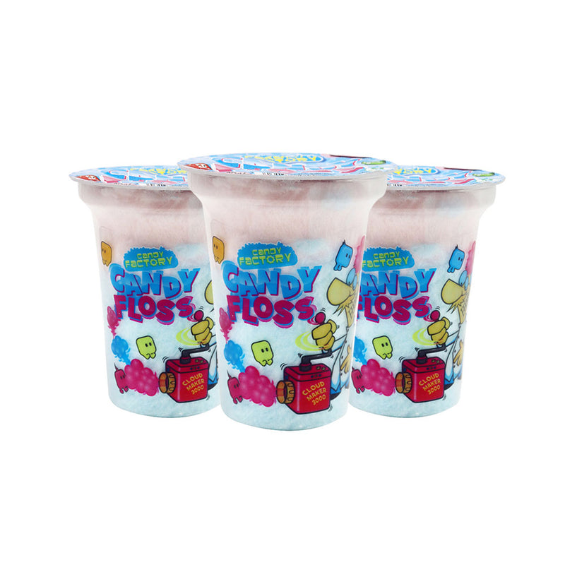 Candy Factory Chaos Floss Sour Raspberry & Strawberry Flavour x 3Pack