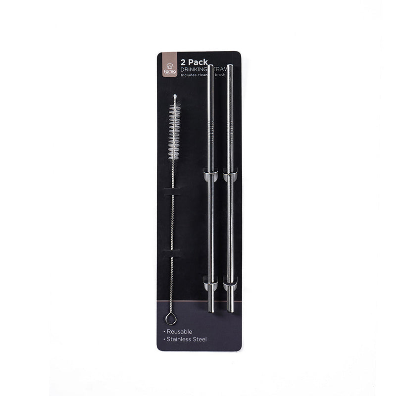Reusable Stainless Steel Drinking Straw With Straw Brush