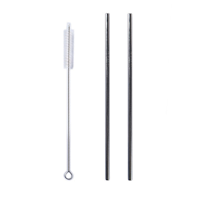 Reusable Stainless Steel Drinking Straw With Straw Brush