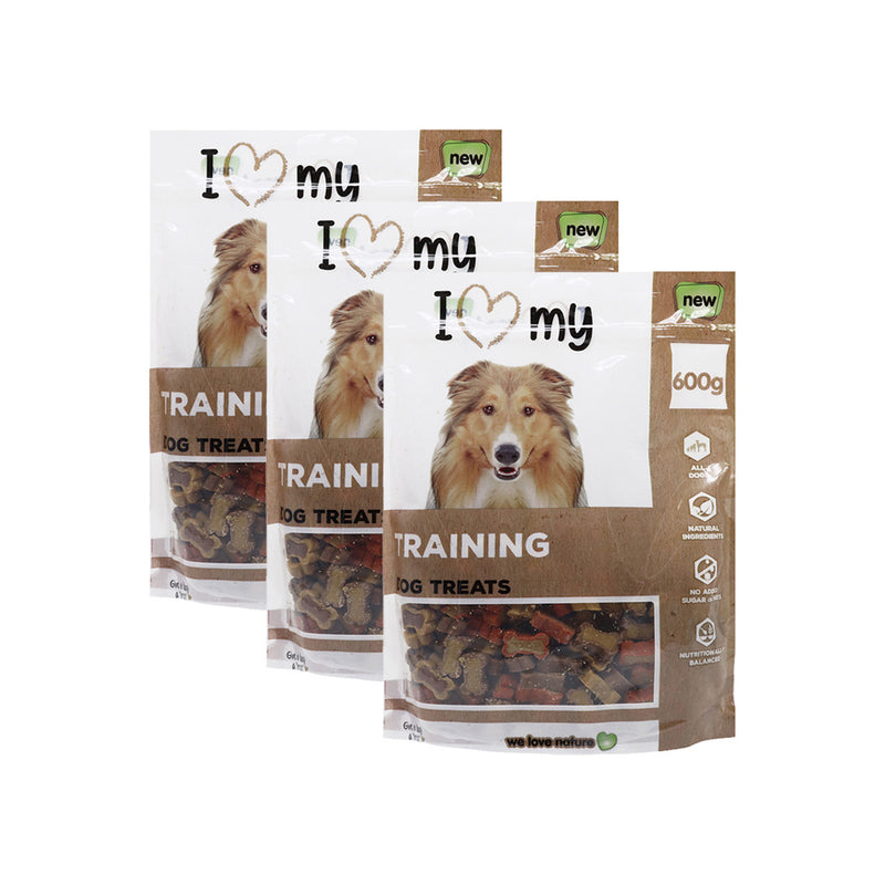Training Bones Dog Treats 600g x 3Pack