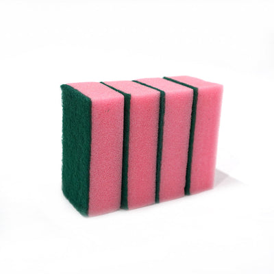 Extra Large Sponge Scourers Pink 4PK