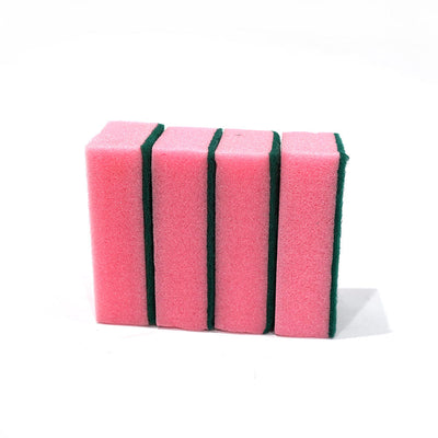 Extra Large Sponge Scourers Pink 4PK