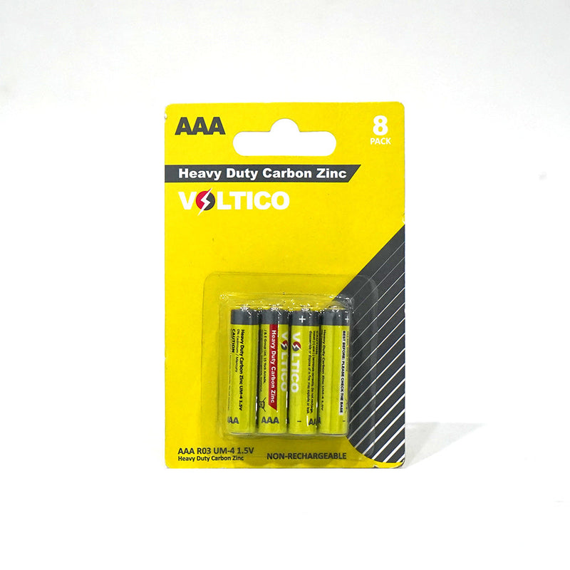 Heavy Duty Carbon Zinc AAA Battery 8PK
