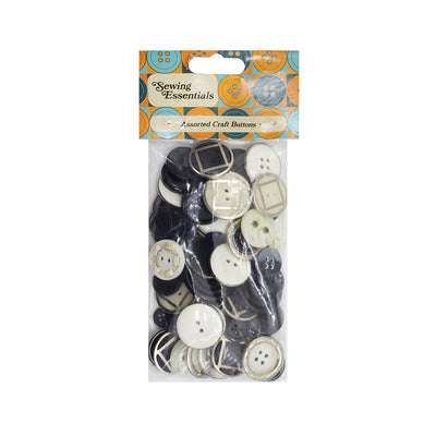 Craft Buttons Assorted 100g