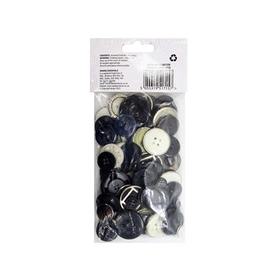 Craft Buttons Assorted 100g
