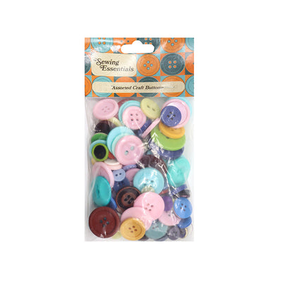 Craft Buttons Assorted 100g
