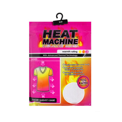 Ladies Heat Thermal White Short Sleeve T-Shirt