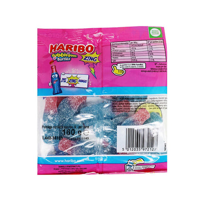 Haribo Bubblegum Bottles 160g x 3Pack