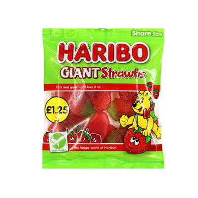 Haribo Giant Strawbs Fruit Gums 175g