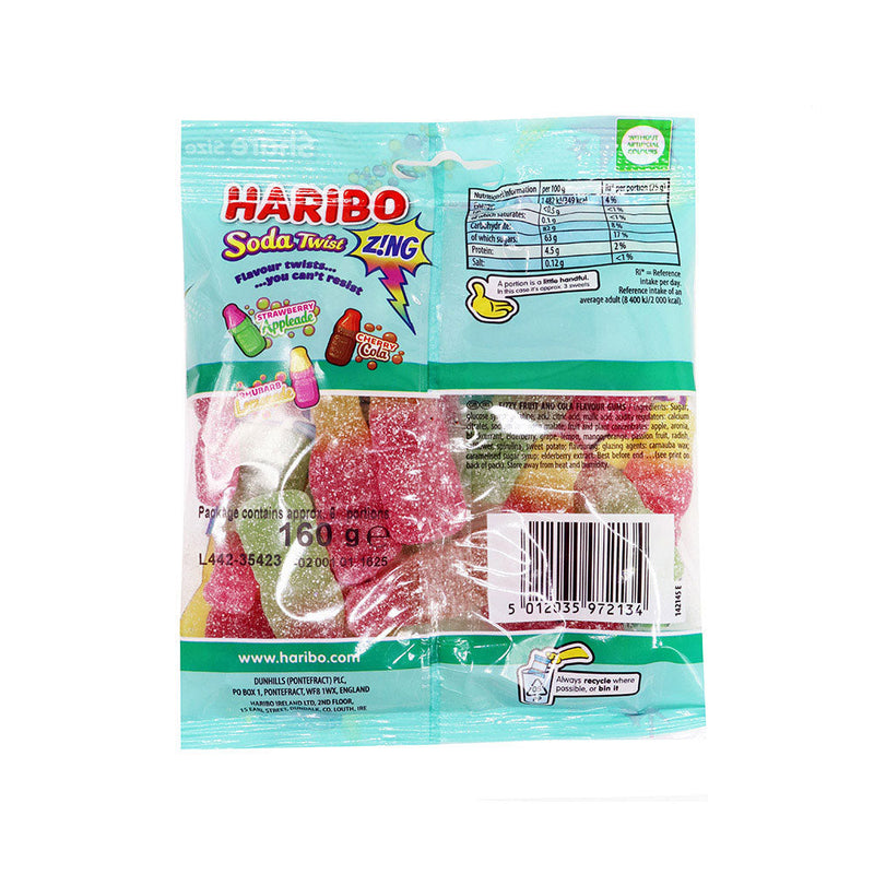 Haribo Soda Twist Zing 160g