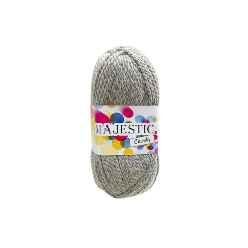 Chunky Knitting Wool Ball Grey