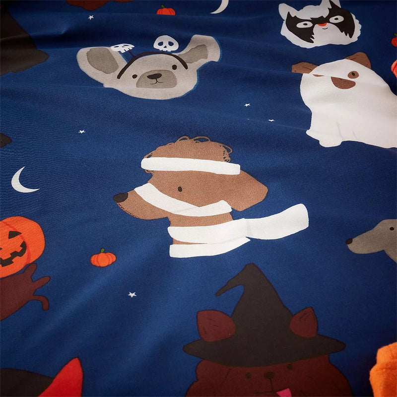 Kids Bedding Halloween Dogs Junior Duvet Covers Set