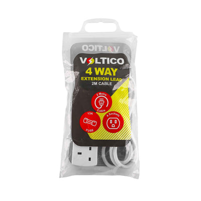 4Way Extension Lead 2M