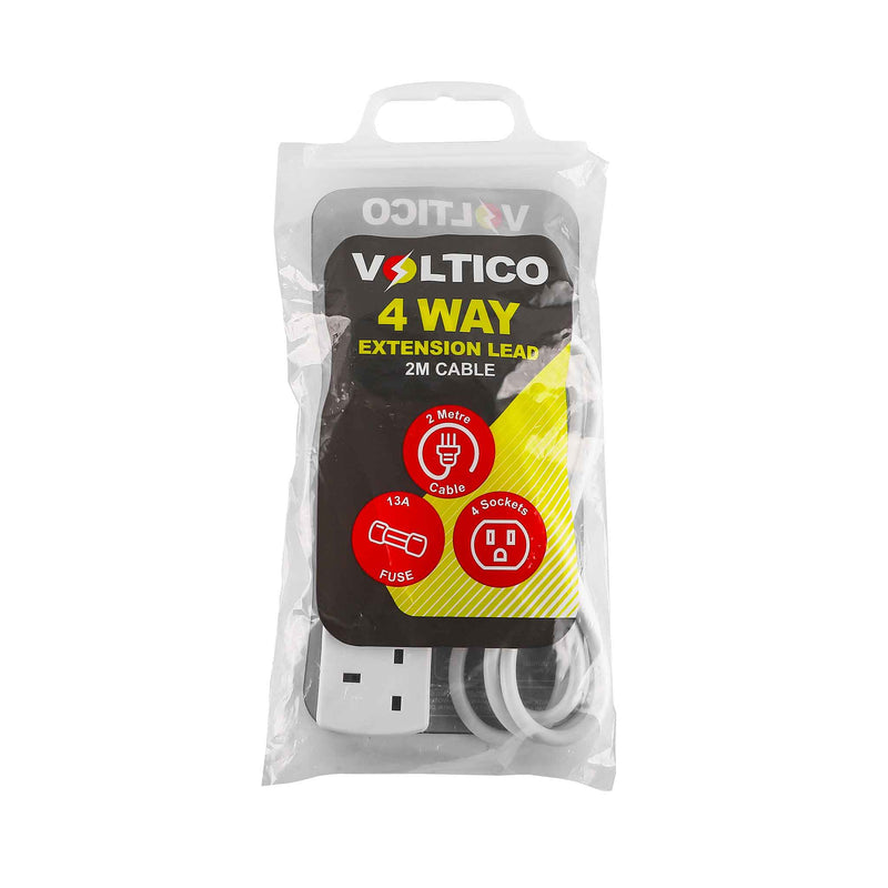 4Way Extension Lead 2M