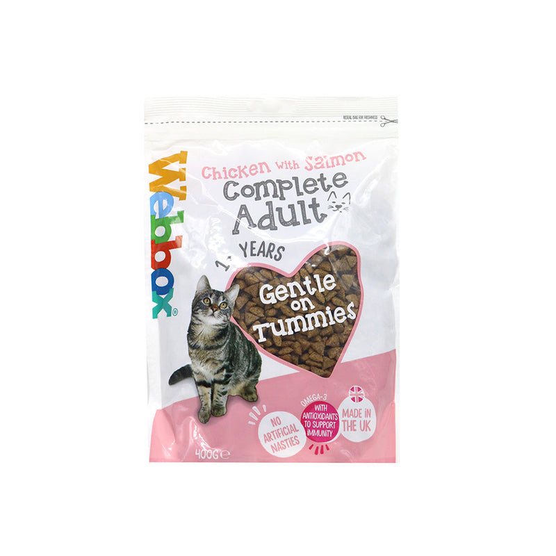 Webbox Complete Adult Cat Food Chicken wirth Salmon 400g