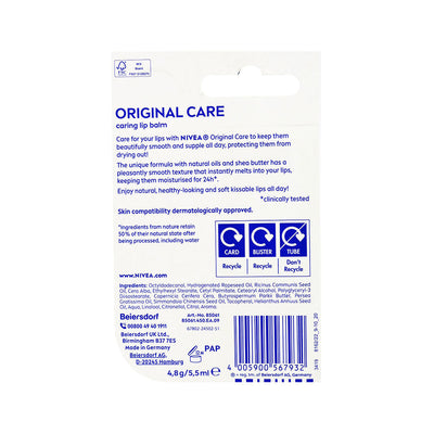 Nivea Original Care Lip Balm 5.5ML