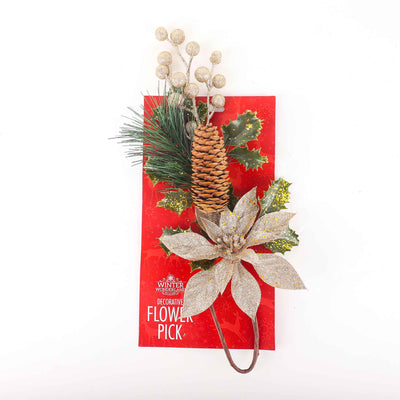 Glitter Flower Pick