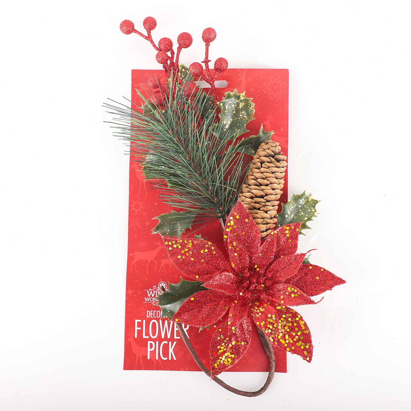 Glitter Flower Pick