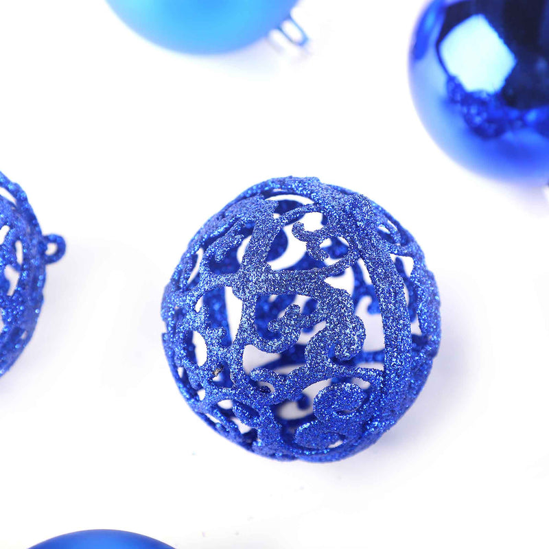 12 Piece Assorted Balls (6cm) - Royal Blue