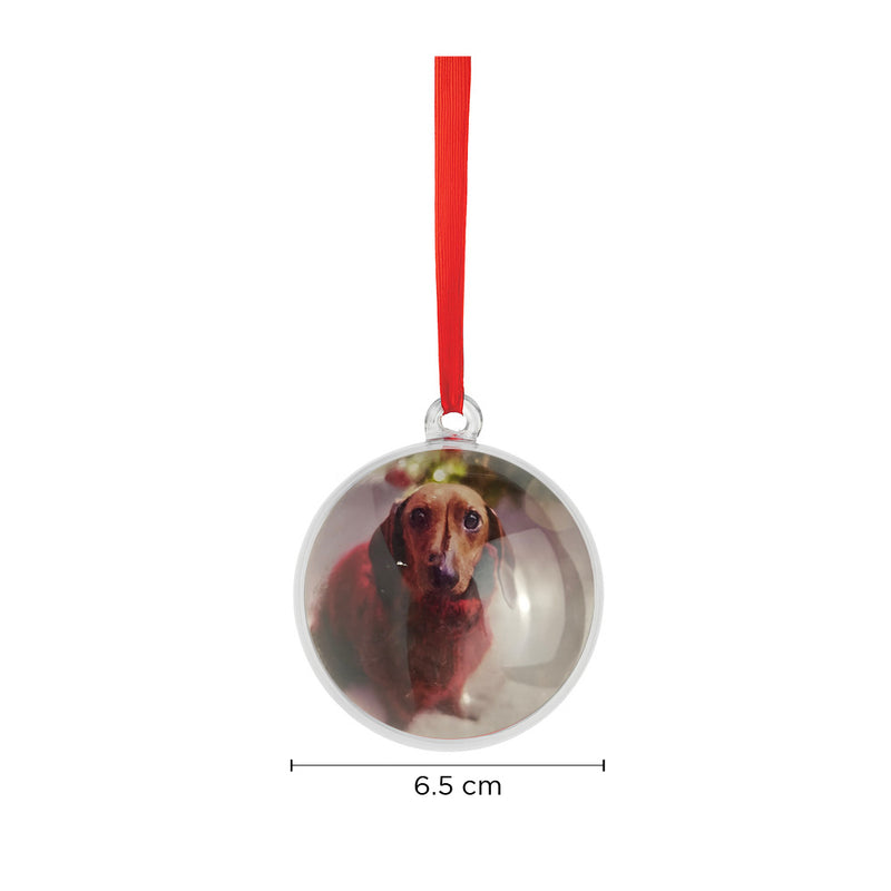 Personalised DIY Photo Baubles 2PK