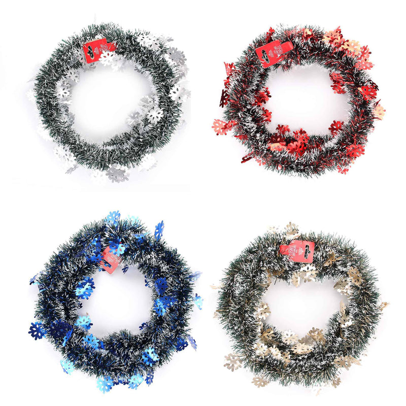 2M Snowflake Tinsel