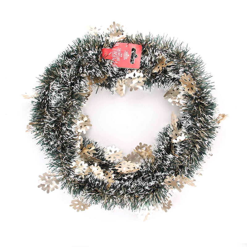 2M Snowflake Tinsel