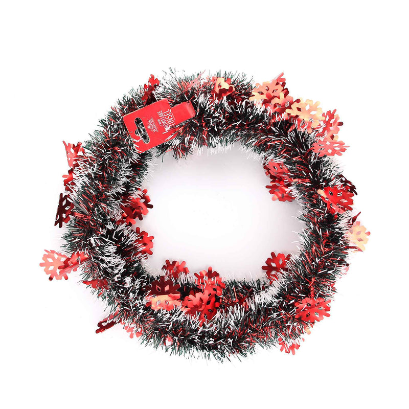 2M Snowflake Tinsel