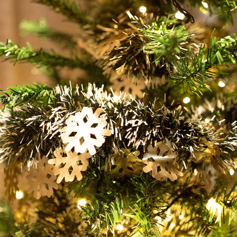 2M Snowflake Tinsel