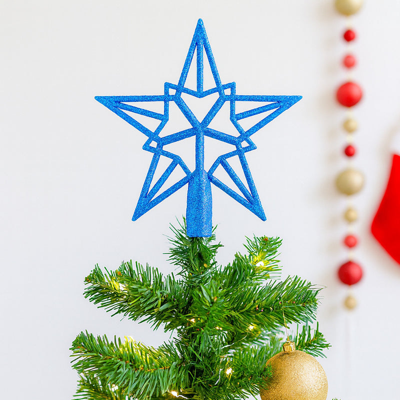 Basic Glitter Tree Topper 20cm