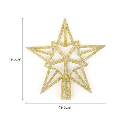 Basic Glitter Tree Topper 20cm