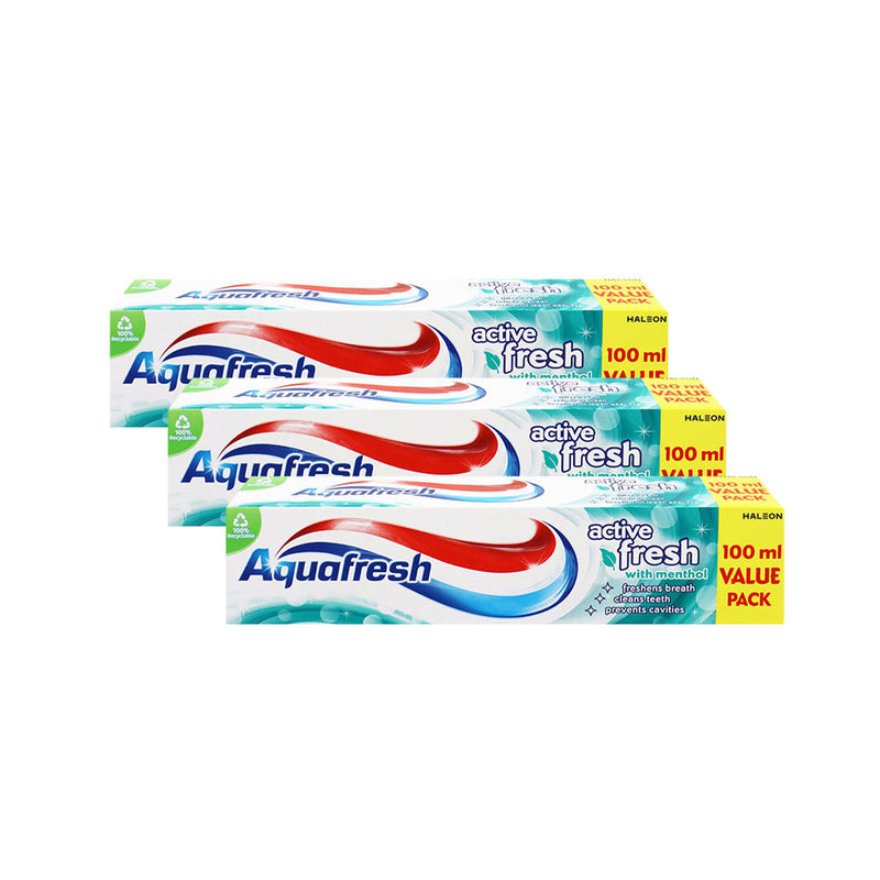 Aquafresh Active Fresh with Menthol Toothpast 100ML