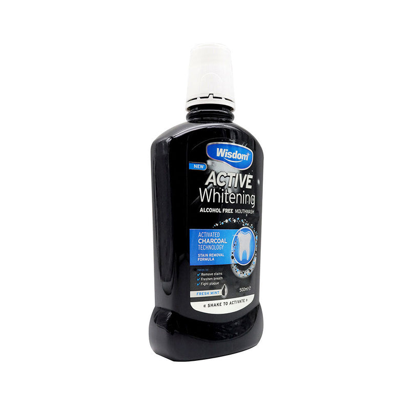 Wisdom Active Whitening Charcoal Mouthwash 500ML