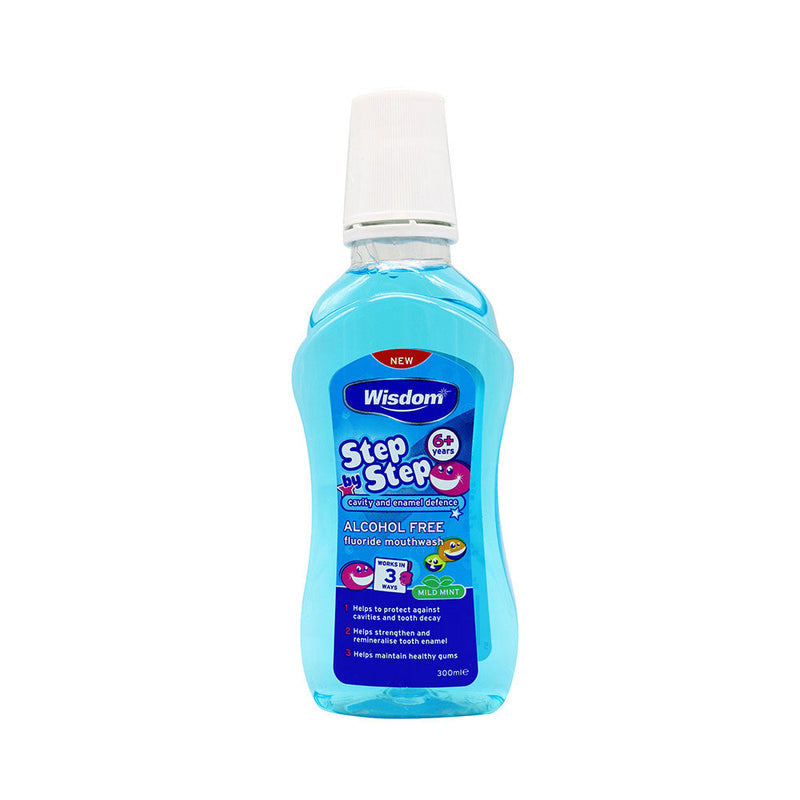 Wisdom Step by Step 6+ Alcohol Free Mouthwash 300ML