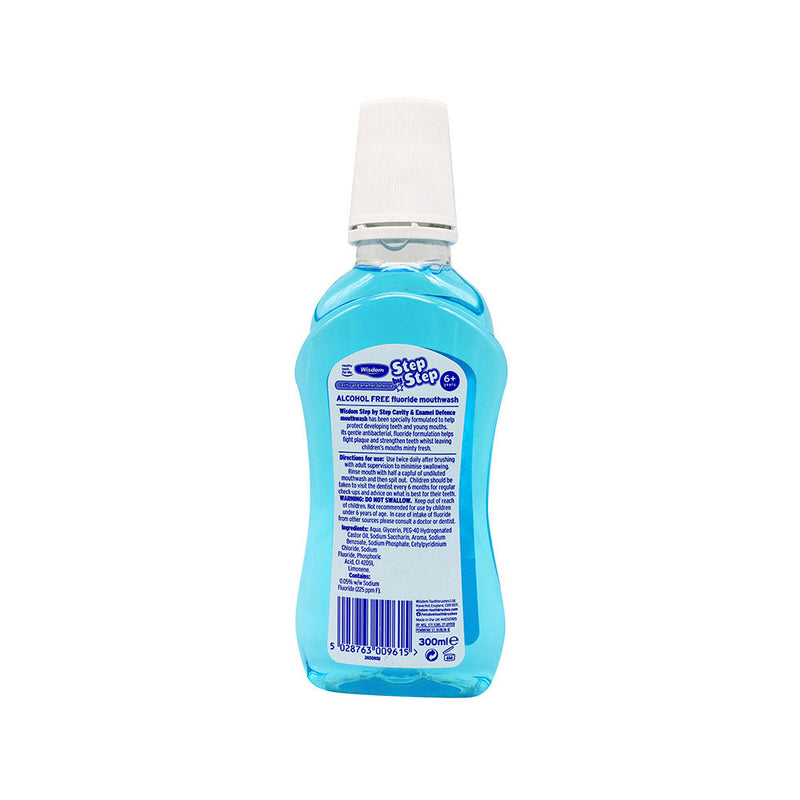 Wisdom Step by Step 6+ Alcohol Free Mouthwash 300ML