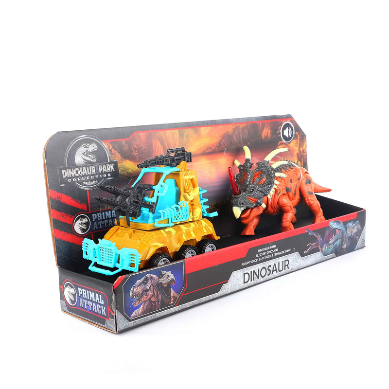 Dinosaur Set With Vehicle