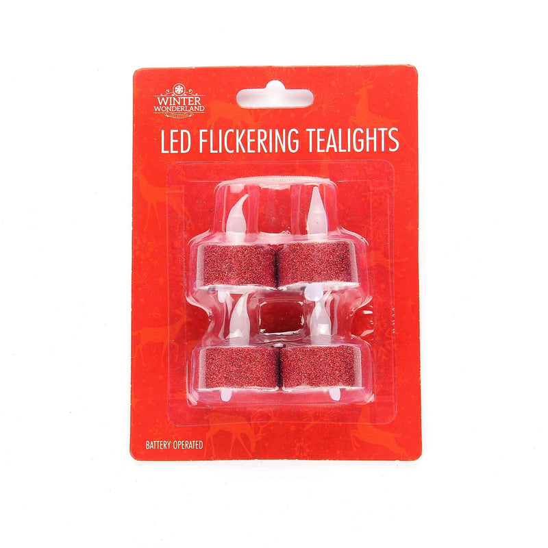 Chirstmas LED Tealights 4PK